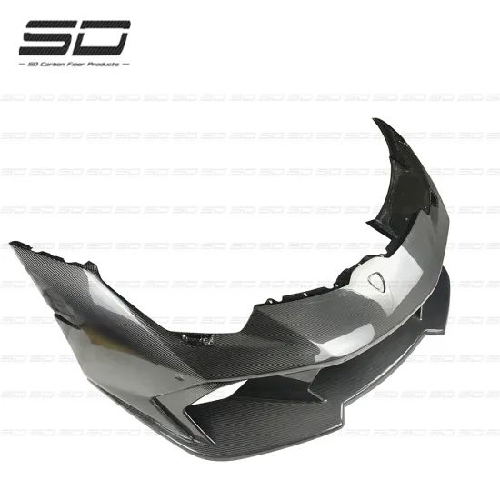 Real Carbon Fiber V Style Front Bumper Lip for Lamborghini Huracan LP610 LP580