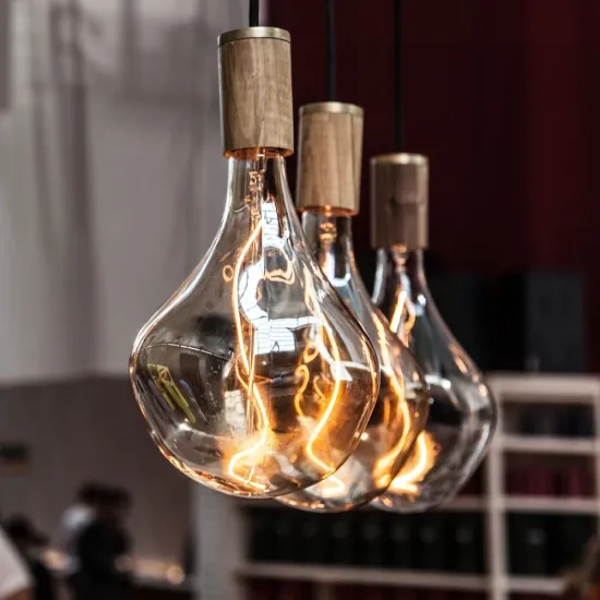 Irregular Glass Edison Vintage Pendant Lamp 240V E27 4W Dimmable Soft LED Filament Light Bulb