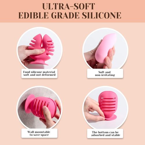 Makeup Sponge Holder and Makeup Sponges