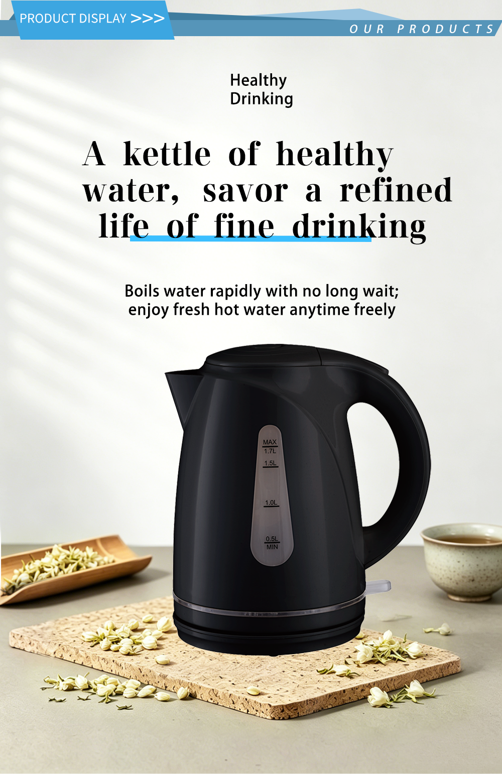 304 stainless steel kettle FK-1306A 1