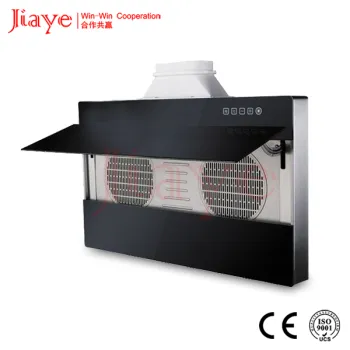 auto open and clean touch control side wall mounted range hood