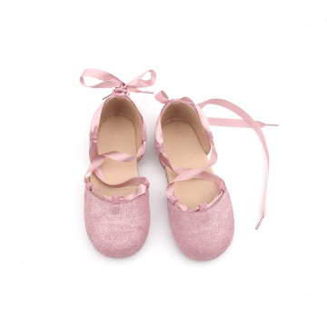 Sapatos Sparkle Ribbon Crianças Meninas Mary Jane