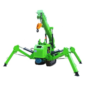 Multi-Purpose Mini Crawler Spider Crane with Retractable Arm and Tracks