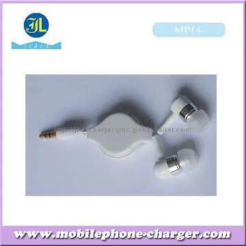 2013 made in China Cheap colorful Retractable earphones for Nokia