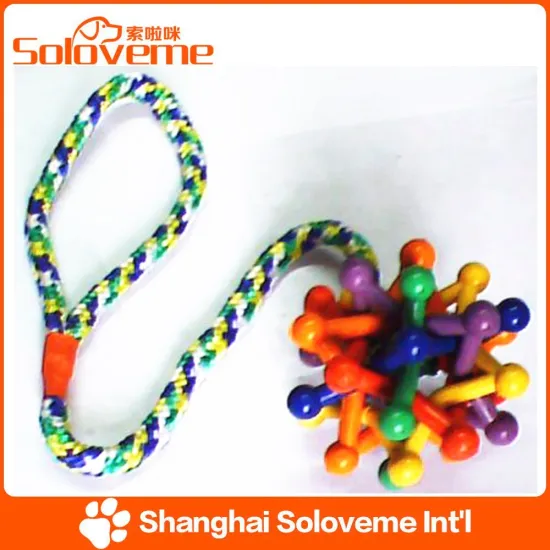 Factory Price Pet Dog Rope and Plastic Dog Toy Rubber Ball Products