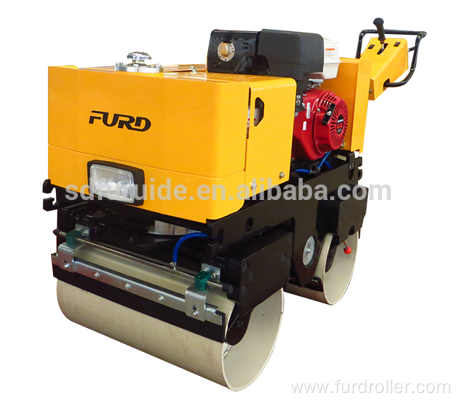 800kg Small Double Drum Man-holding Vibratory Road Roller For Sale FYL-800