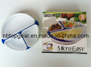 3 Compartments Microwave Dish TV