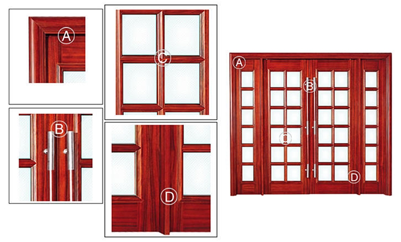 Red Folding Door