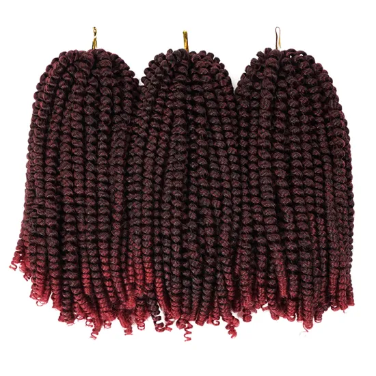 12Inch Crochet Braids Spring Twist Hair Synthetic Hair Extensions Braids Kinky Curly Twists 30strands