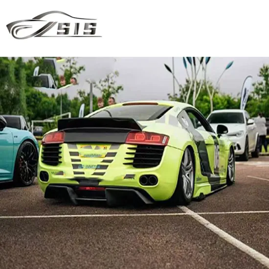 2008-2015 Audi R8 LB Carbon Fiber Rear Diffuser for V10 Back Bumper Lip Spoiler