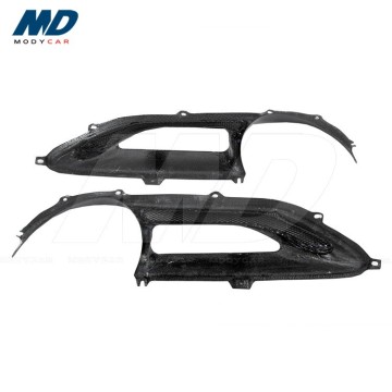 Copertura di coda di coda in fibra di carbonio in stile Capristo per tenatura semplice per la Ferrari 488 GTB GTS 2015-2018 Spider