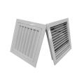 Double-row ventilation grille with adjustable louvres