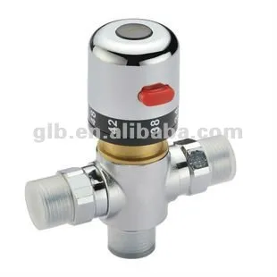 Brass thermostatic control valve
