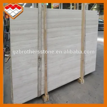 Carved Italian white wood grain marble for wall art decoration