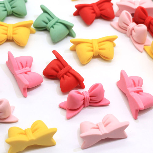 New Fashion Design Faltback Bowknot Resin Craft Miniature fatte a mano per ragazze Hiar Clips Ring Making