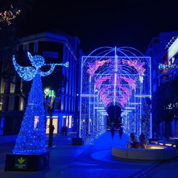 3D Large Lit Angel Sculpture for Holiday Decoration