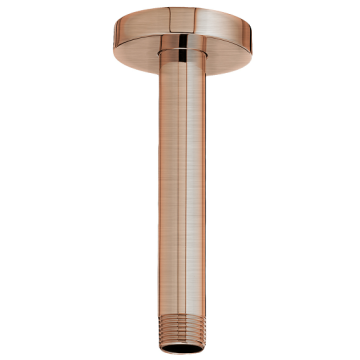 Brushed Rose Gold Brass Shower Arm