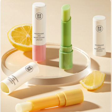 Bálsamo labial orgánico de logotipo personalizado con propiedades hidratantes de larga duración y anti-recolector