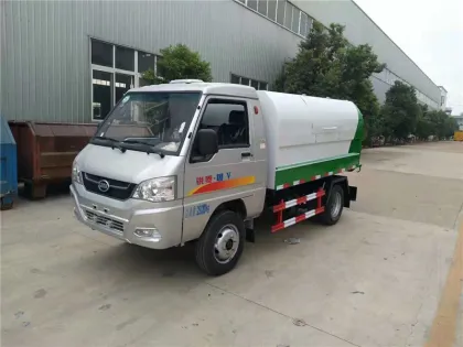KAMA rear double wheels Sealed garbage truck