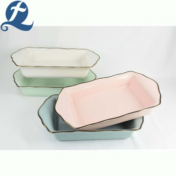 Cheap price wavy phnom penh ceramic bakeware