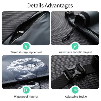 Mountain Land Adjustable Hiking Fanny Pack - Waterproof Waist Bag for Unisex