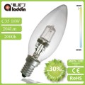 C35 E14S 18W clear halogen bulbs