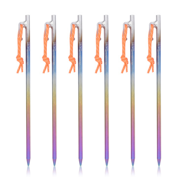 Boundless Voyage Titanium Alloy Tent Pegs - Lightweight Camping Stakes