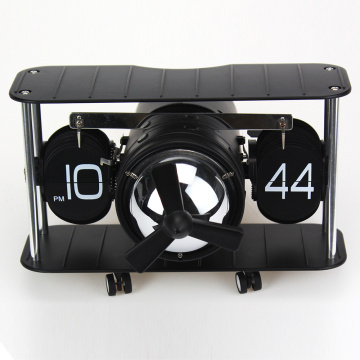 Plane-shape Mode Flip Desk Clock