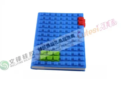 Red, Black, Purple, Green Lego Silicone Book Cover Diary A5