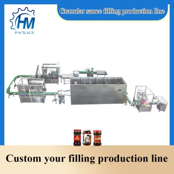 Automatic production line of hot sauce curry mustard filling bottling machine