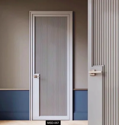 Smart Lock Interior Wooden Door - PHINO Simple Painted Wood Designs