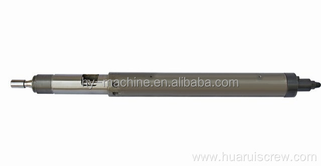 Single screw and barrel for injection molding machine