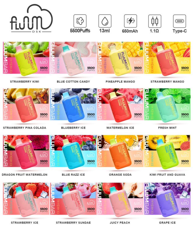 Wholesale Fluum Bar FU5500 Puffs Disposable Vape