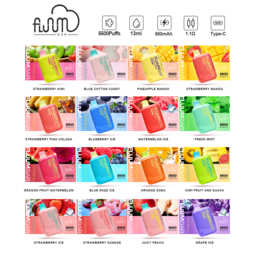 Wholesale Fluum Bar FU5500 Puffs Disposable Vape