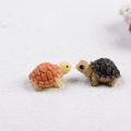 3D Kawaii Simulatie Schildpad Hars Miniatuur Cartoon Zee Dier Beeldje Fairy Tuin Ornament Woondecoratie: