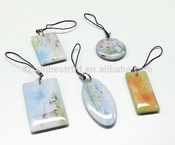 NFC Epoxy key fob tag with customized logo and size