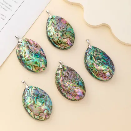 Handmade Natural Fashion Jewelry: Crystal Crafts & Abalone Shell Pendants