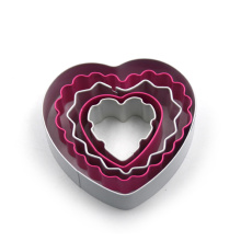 Stainless Steel Heart Shape Color Coated Cookie Cutter