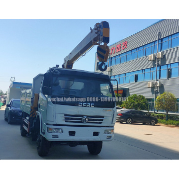 Dongfeng 4X4 AWD grue montée sur camion à benne basculante 2 tonnes