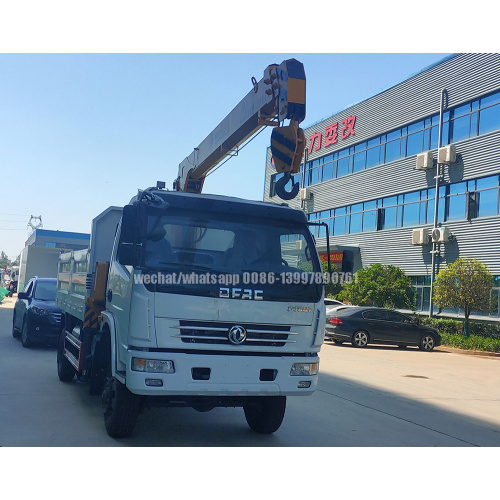 Guindaste montado em caminhão basculante Dongfeng 4X4 AWD 2 toneladas