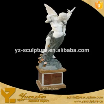 angel life size narure marble sculptures for outdoor decoration