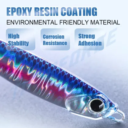 THORFORCE Custom Epoxy Resin Lure for Porgy, Flounder, Perch - 90mm Sinking Pencil Jig