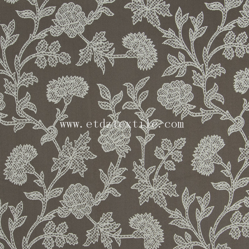 embroidery cheap pirce fabric curtain