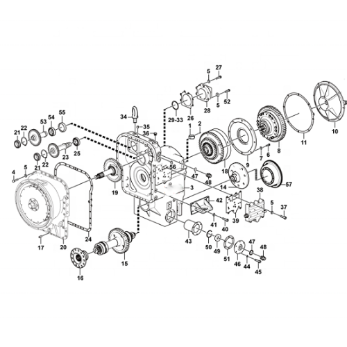 Xcmg ZL50G Сборка передачи