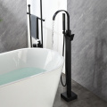 Waterfall Freestanding Tub Filler Faucet Matte Black