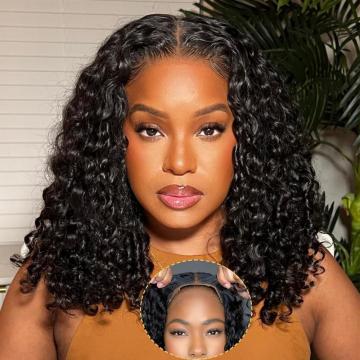 Glueless Deep Wave Bob Wig 4x4