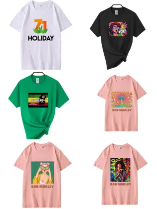 New Bob Marley Short Sleeves T-Shirts for Men and Women