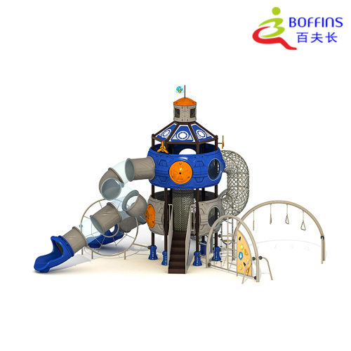 Set Permainan Luar Ruangan Tower Kids dengan Space Slide