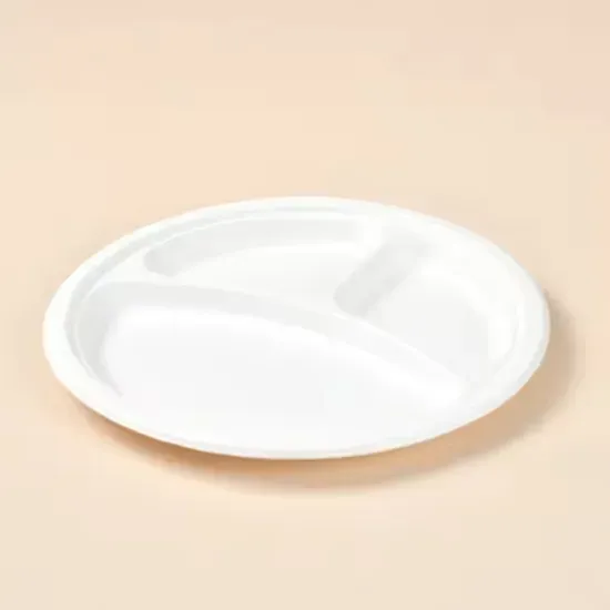 Disposable Compostable 9 Inch Sugarcane Bagasse Cake Plates