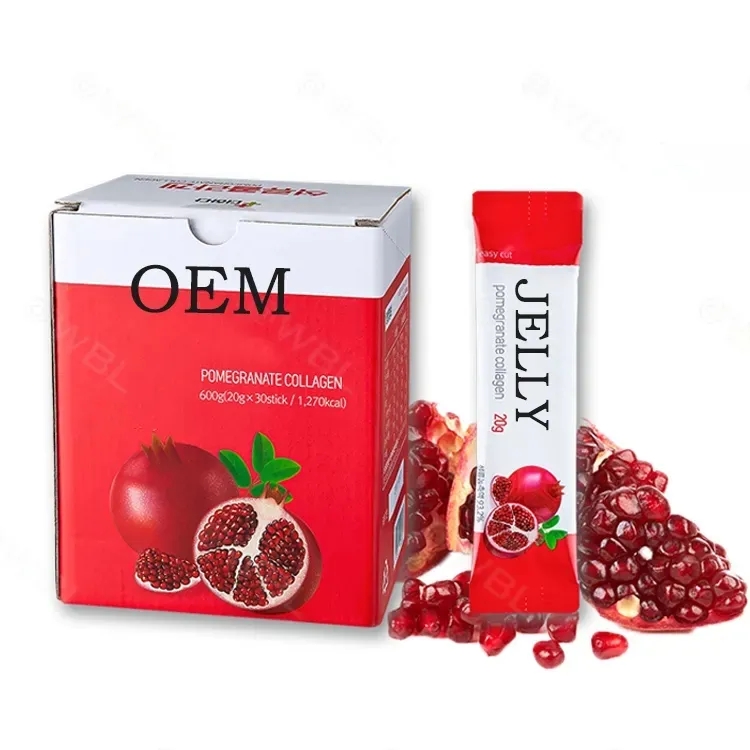 OEM/ODM Beauty Skin Supplement Natural Customized Anti-Aging Skin Whitening Low Molecular Collagen Edible Jelly Collagen